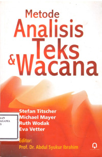 Image of Metode Analisis Teks dan Wacana