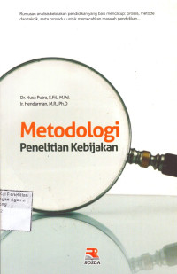 Image of Metodologi penelitian kebijakan