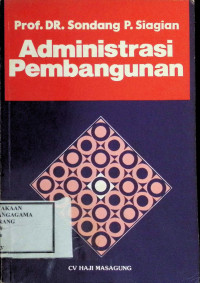 Image of Administrasi pembangunan