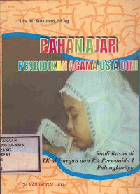 Image of Bahan Ajar Pendidikan Agama Usia Dini