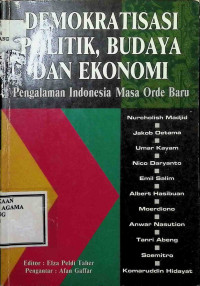 Image of Demokratisasi Politik, Budaya dan Ekonomi
