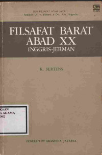 Image of Filsafat Barat Abad XX Inggris-Jerman