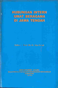 Image of Hubungan intern umat beragama di jawa tengah