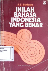Image of Inilah bahasa indonesia yang benar