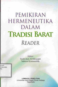 Image of Pemikiran Hermeneutika dalam Tradisi Barat