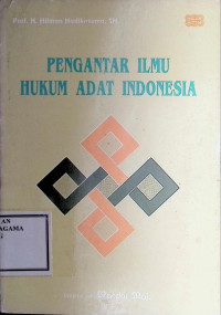 Image of Pengantar Ilmu Hukum Adat Indonesia