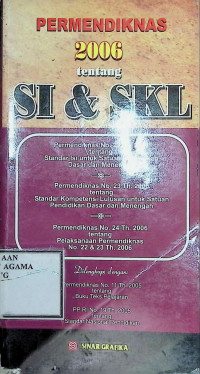 Image of Permendiknas 2006 tentang SI & SKL