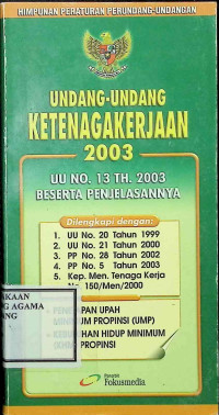 Image of Undang-undang Ketenagakerjaan