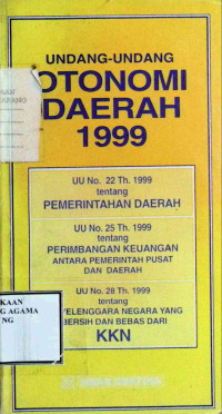 Image of Undang-undang Otonomi Daerah 1999